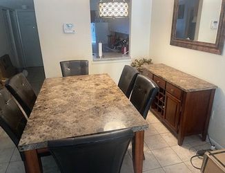 Dining set and buffet