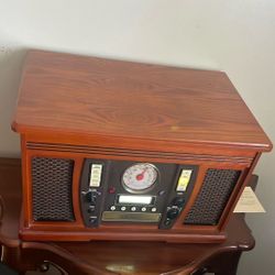 Record Player W/ Cassette /DVD and Radio