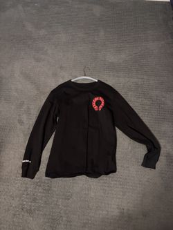 Red And White Chrome Hearts Long Sleeve Size L