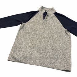 Men's Sonoma Supersoft Regular-Fit Sweater Fleece Snap Pullover, Size L