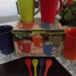 Set Tea And Set 4 Mugs...Both $15