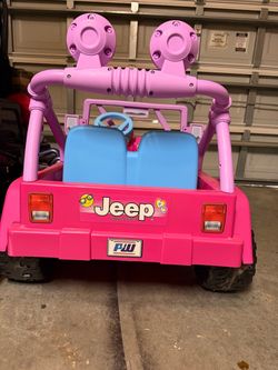 Barbie Power Wheels Jeep Kids Ride-On Car