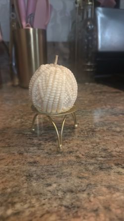 Candle And Stand 3-4” Tall Cute