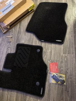 Front Floor Mats for Ford F-150 2015-2026 - Black Carpet - New