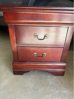 2 drawers nightstand / side table