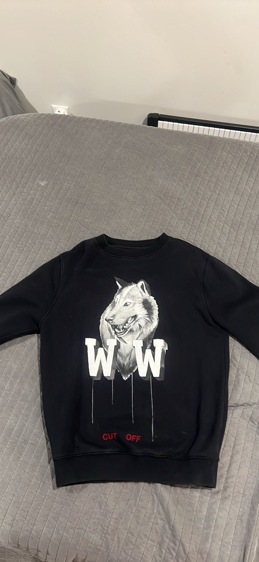 Off White Wolf Sweatshirt