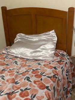 Set of two twin bed frames and mattresses