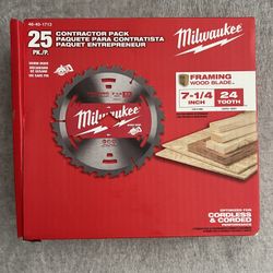 Milwaukee 7-1/4” Wood Blades (BRAND NEW)