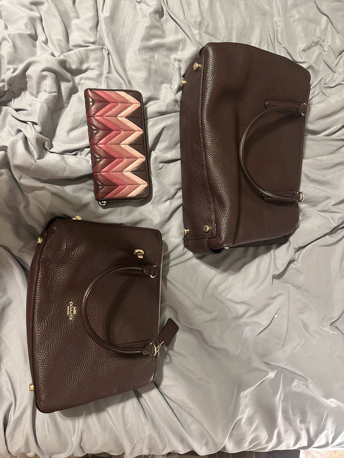 Coach Hang Bag Set With Wallet Included