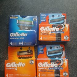Gillette 4 Pack Cartridges 