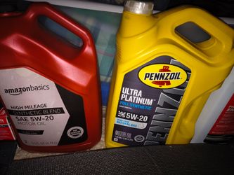 5W-20 motor oil x 6