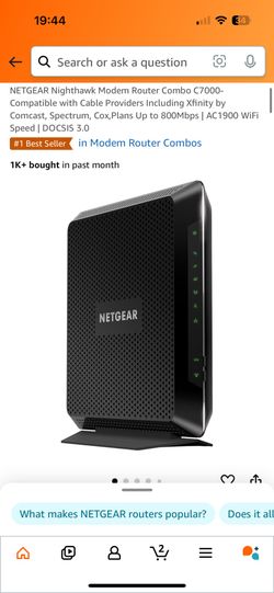 NETGEAR WIFI CABLE MODEM ROUTER