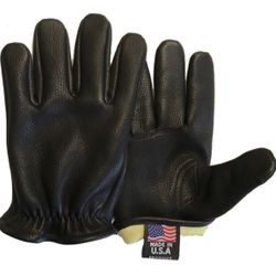 American Deerskin Motorcycle Gloves With Full Kevlar Lined 