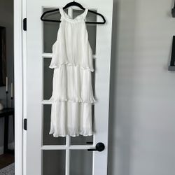 New White Zesica Dress 