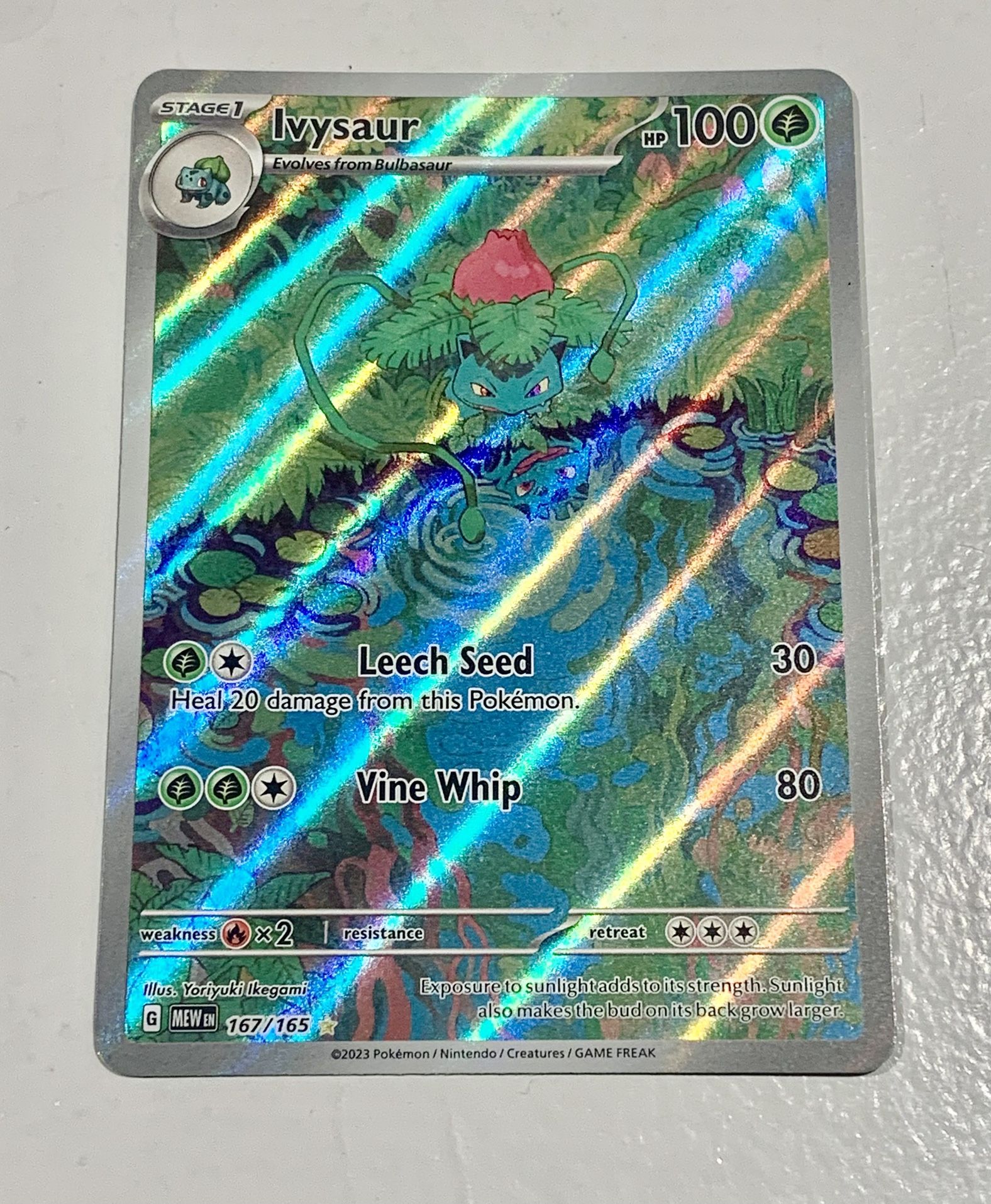 Pokémon Ivysaur 167/165 Illustration Art Card