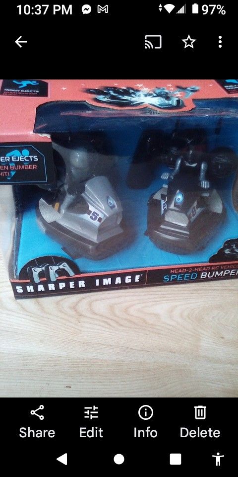 sharper image bumper cars