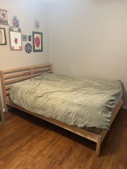 IKEA TARVA Solid Pine Bed Frame Queen