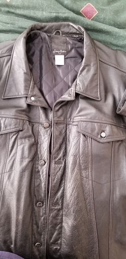 SeanJohn Leather Coat