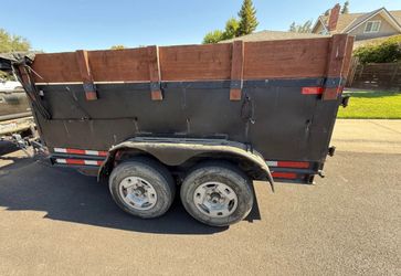 Dump Trailer 10ft Long Scissor Lift 