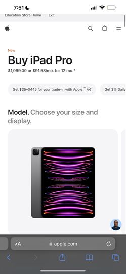 iPad Pro 12.9 Inch 6th Generation 2022