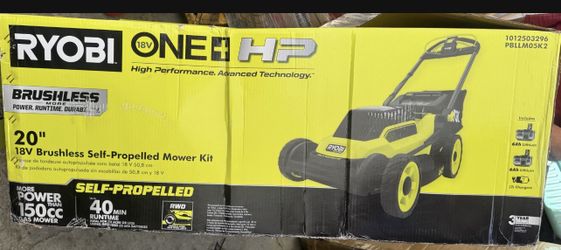 🌿 Brand New RYOBI ONE+ HP 20” 18V Cordless Self-Propelled Lawn Mower brand new check pictures