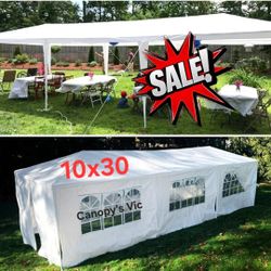 10x30 Party Tent Canopy Outdoor Gazebo Canopy Wedding Party Tent with 6 Sidewalls