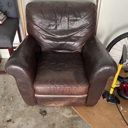Oversized Leather Recliner 