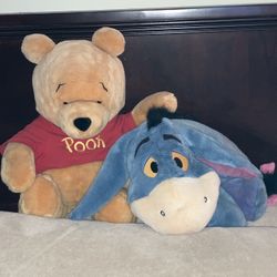 Large Plush Winnie the Pooh And Eeyore