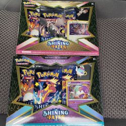 Pokemon Shining Fates TCG Mad Pin Party Box Lot Of 2