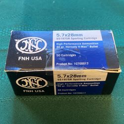 Hornady V-Max 40 Grain 5.7 X 28