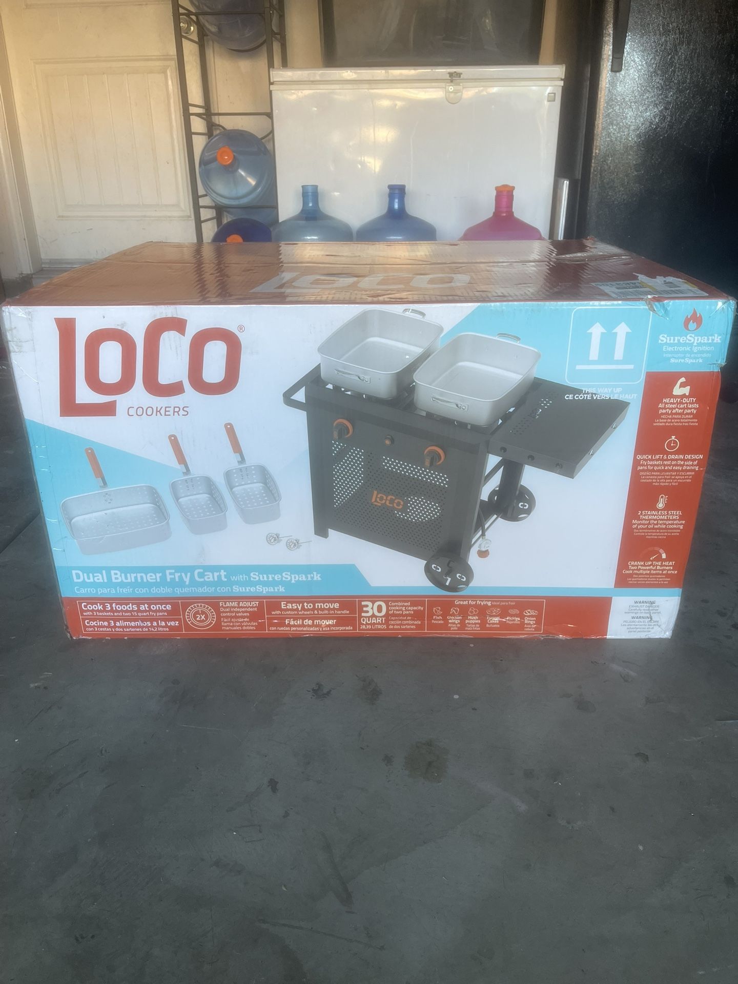 Loco Dual Burner Fryer Cart