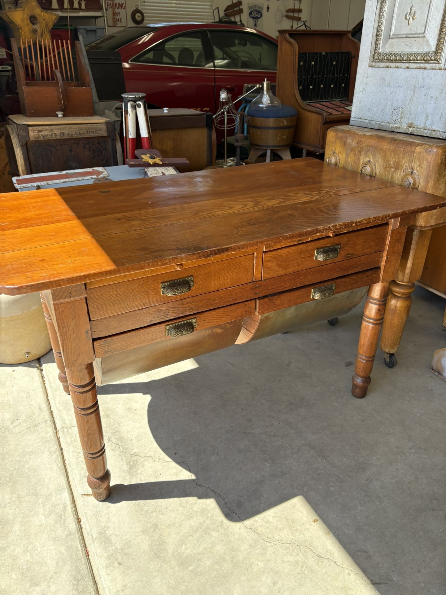 Antique Bakers Table