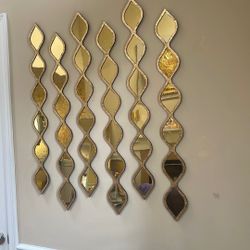 7 Pieces Decorative Teardrop Mirrors