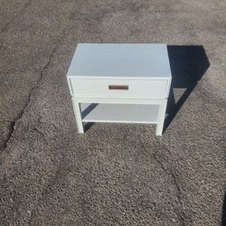 Wood Dresser/Side Table with Drawer & Shelf Angelic Blue Color

