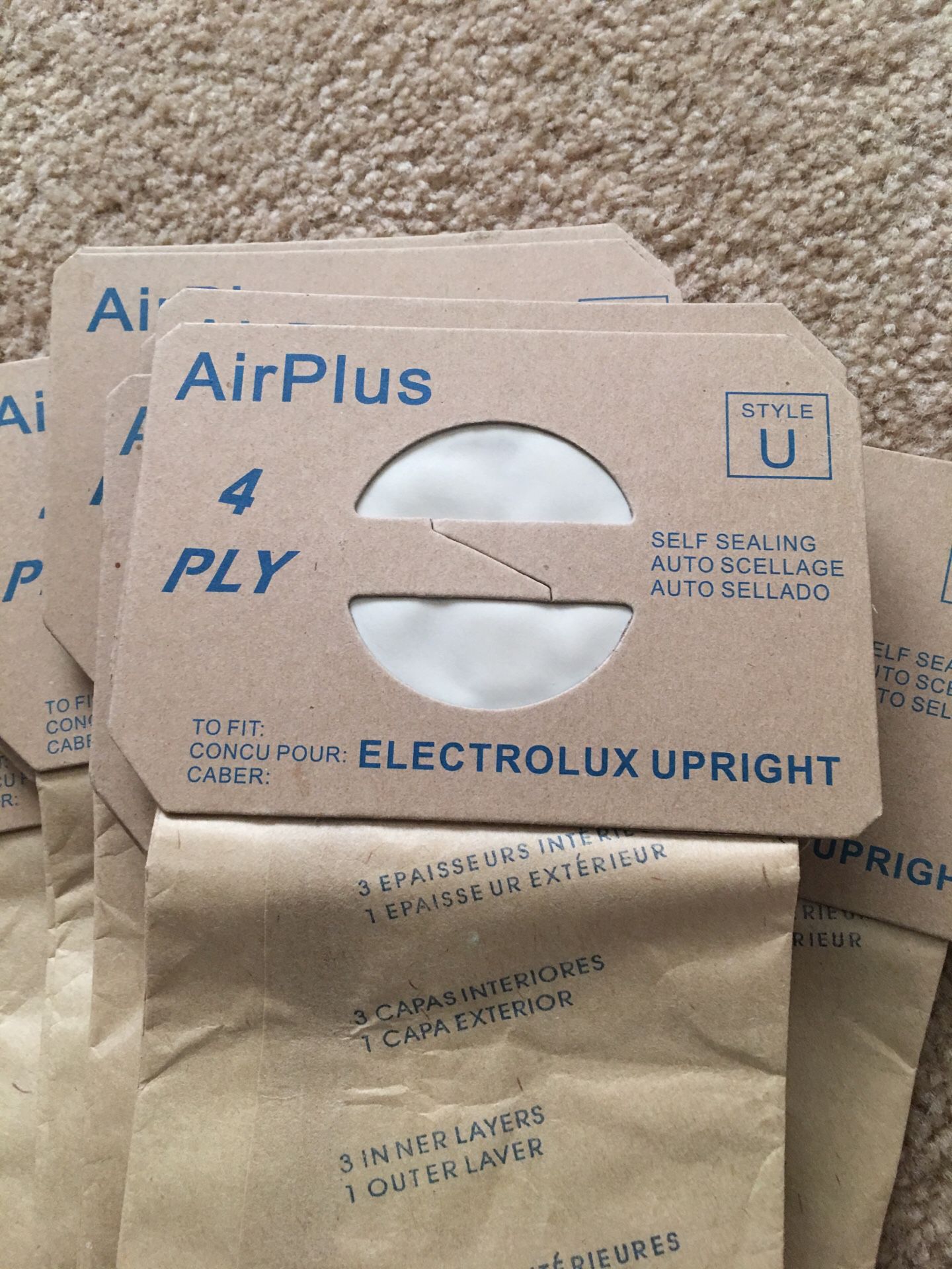 Electrolux upright vacuum bags