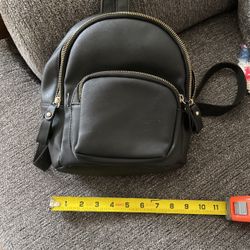 Black Mini Backpack 