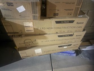 Sunco 12 Pack 6 Inch Recessed Lighting Housing, New Construction Can ONLY