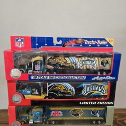 Jacksonville Jaguars Football Tractor Trailor Collectable Trucks