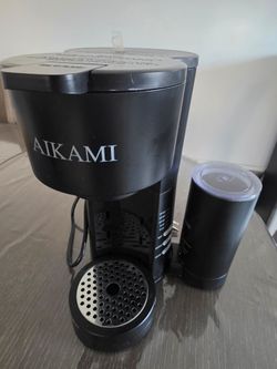 Coffee Maker with Built-In Grinder & Milk Frother - 6-14 oz Sizes