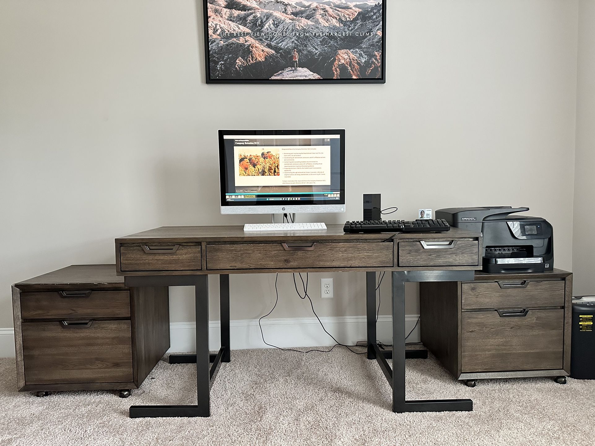 Desk with Drawers 