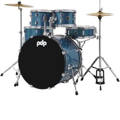 PDP Encore Complete 5pc Drum Set (azure Blue)