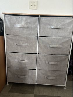 8 fabric dresser