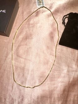 18” Round Box Link Chain Necklace 14k Gold 1-1/2mm