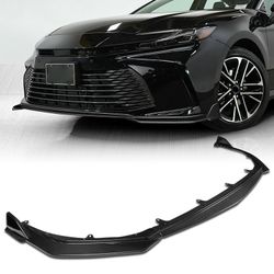 For 2025-2026 Toyota Camry LE XLE Carbon Fiber Front Bumper Lip Spoiler Splitter-(2-PU-202-R-RCF