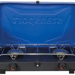 Blue Stansport 2-burner Propane Stove