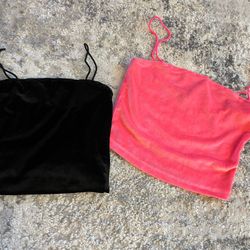 Velvet Crop Tanks