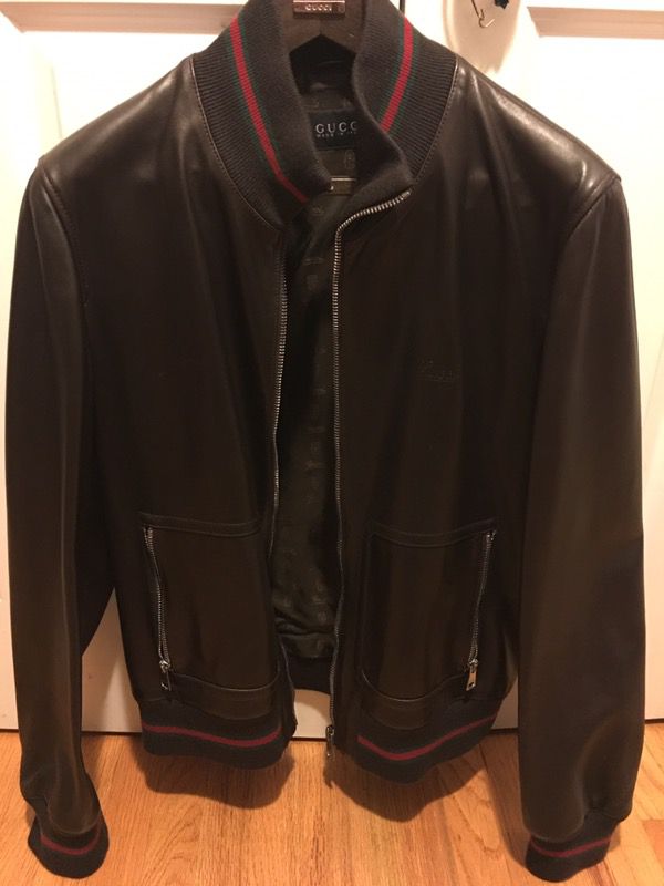 Authentic Gucci leather jacket