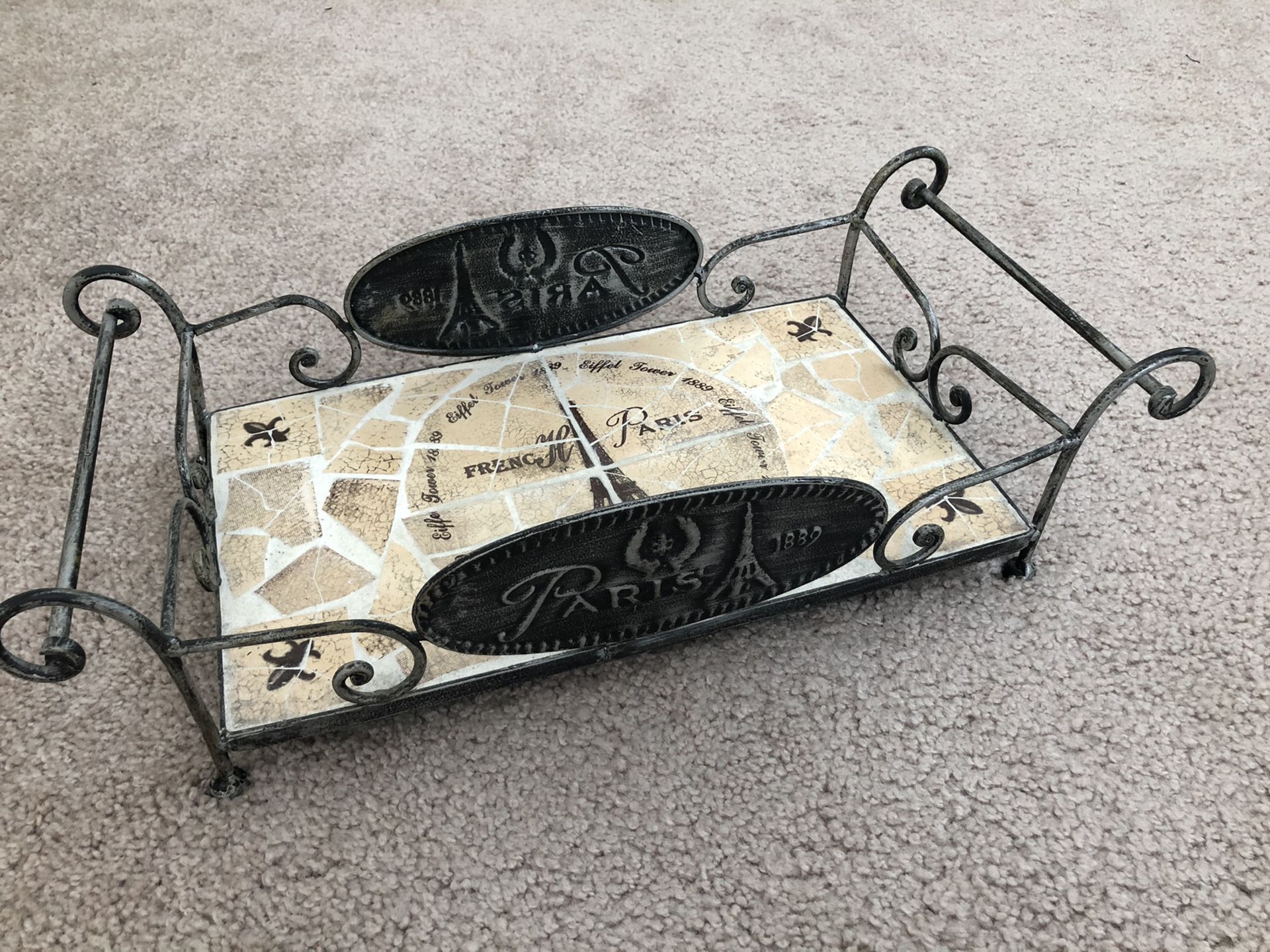 Home Decor- Paris themed tray