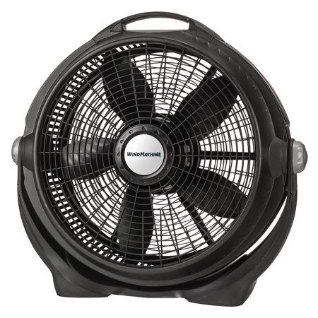 Lasko 20" Air Circulator Wind Machine Floor Fan with 3 Speeds, A20302, Black Black -