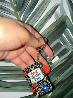 Custom teacher appreciation keychain